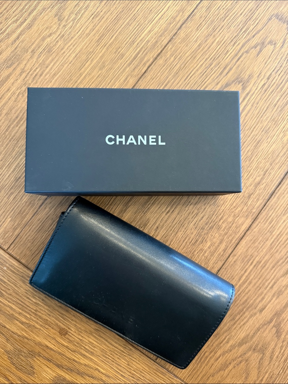 Quilted CHANEL Sunglass Case and Box